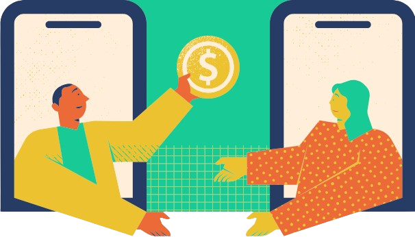 Cambio de dinero entre personas